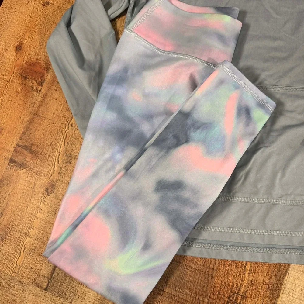 All in Motion Hoodie Leggings Outfit Set Activewear Lot Girls Size L 10 12